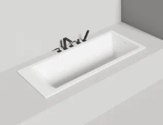 Ванна из искусственного камня Salini Cascata Kit S-Stone 104323M 170x75см белый матовый